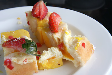 Image showing Mango cake