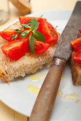 Image showing Italian tomato bruschetta