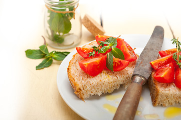 Image showing Italian tomato bruschetta