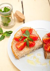 Image showing Italian tomato bruschetta