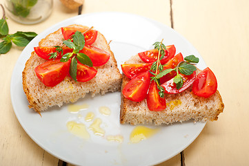 Image showing Italian tomato bruschetta