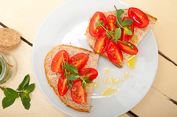 Image showing Italian tomato bruschetta