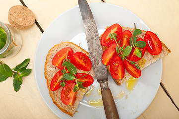 Image showing Italian tomato bruschetta