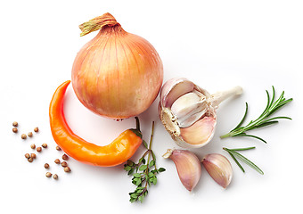 Image showing composition of onions and spices