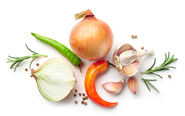 Image showing composition of onions and spices