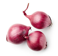 Image showing red onions on white background