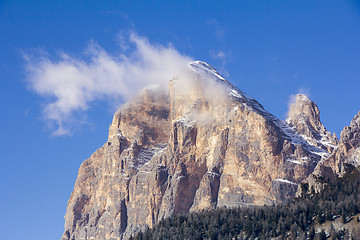 Image showing Panoramic view of Dolomites mountains around Cortina d Ampezzo I