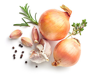 Image showing onions, garlic and spices