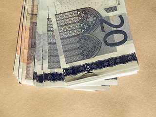 Image showing Vintage Fifty and Twenty Euro notes