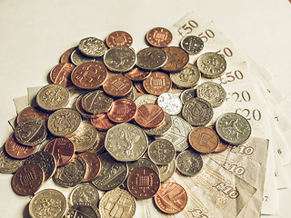 Image showing Vintage British Pound