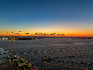 Image showing Cruise Sunset