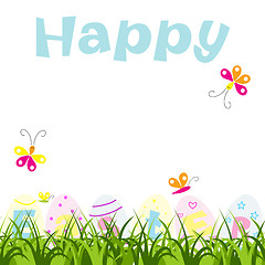 Image showing Happy Easter greeting card