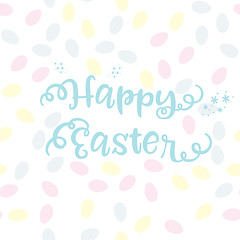 Image showing Pattern with easter eggs