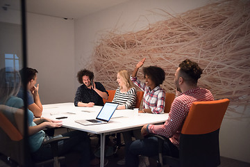 Image showing Multiethnic startup business team on meeting