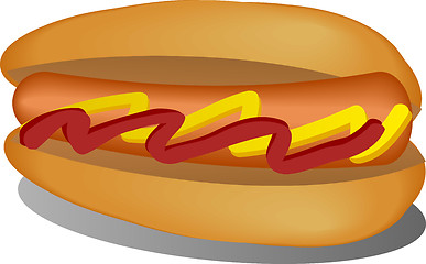 Image showing Hotdog illustration