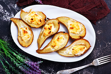 Image showing baked pears