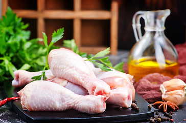 Image showing raw chicken legs