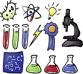 Image showing Science icons