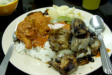 Image showing Curry and rice