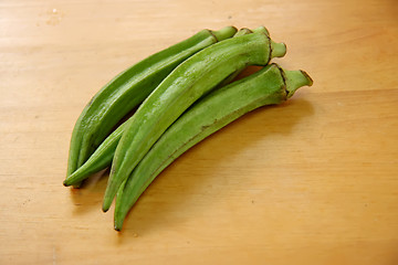 Image showing Fresh okra