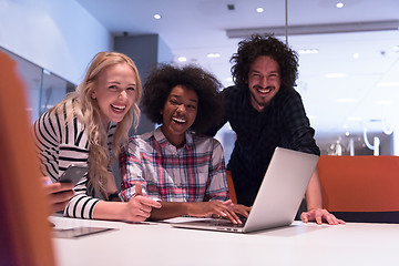 Image showing Multiethnic startup business team on meeting