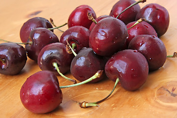 Image showing Fresh cherries