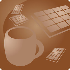 Image showing Hot chocolate beverage panel