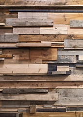 Image showing Modern rustic wall\r