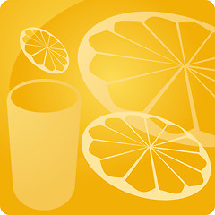 Image showing Orange juice beverage panel