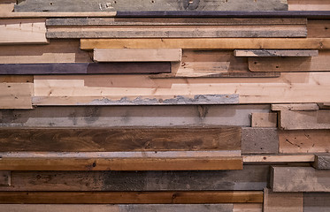 Image showing Modern rustic wall\r