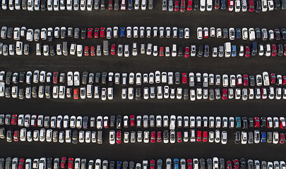 Image showing Parked cars