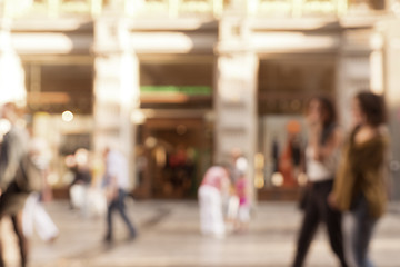 Image showing Shopping street