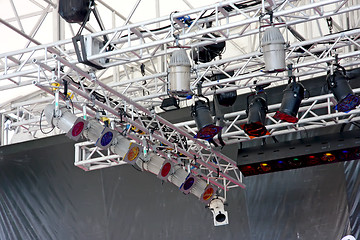 Image showing Stage lights