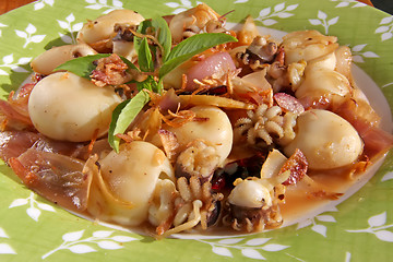 Image showing Spicy squid