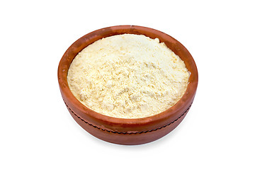 Image showing Flour chickpea or corn in bowl