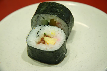 Image showing Maki roll slices