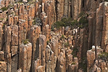 Image showing Rugged coastline cliffs