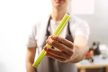 Image showing Celery in the kitchen.