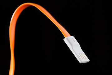 Image showing Orange cord on isolated background