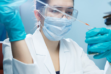 Image showing Lab technician in chemical laboratory