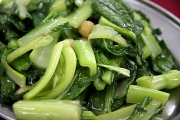 Image showing Fried asian vegetables