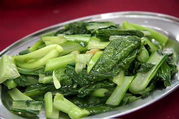 Image showing Fried asian vegetables