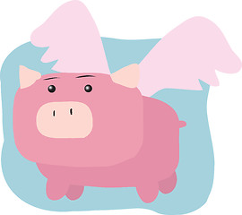 Image showing Flying pig