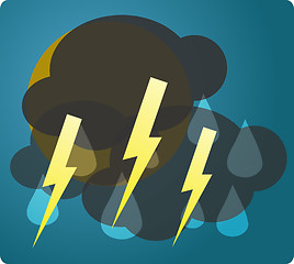 Image showing Thunder and lightning