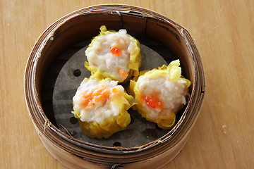Image showing Steamed dimsum
