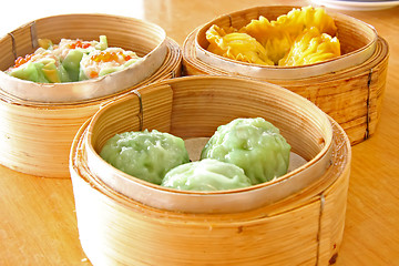 Image showing Steamed dimsum