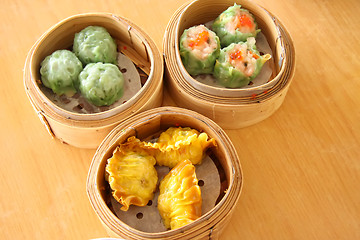 Image showing Steamed dimsum