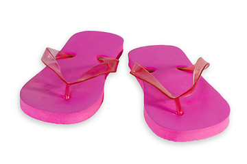 Image showing Pink Flip Flops