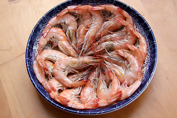 Image showing Cooked prawn