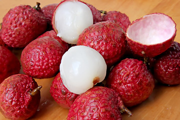 Image showing Lychee fruits